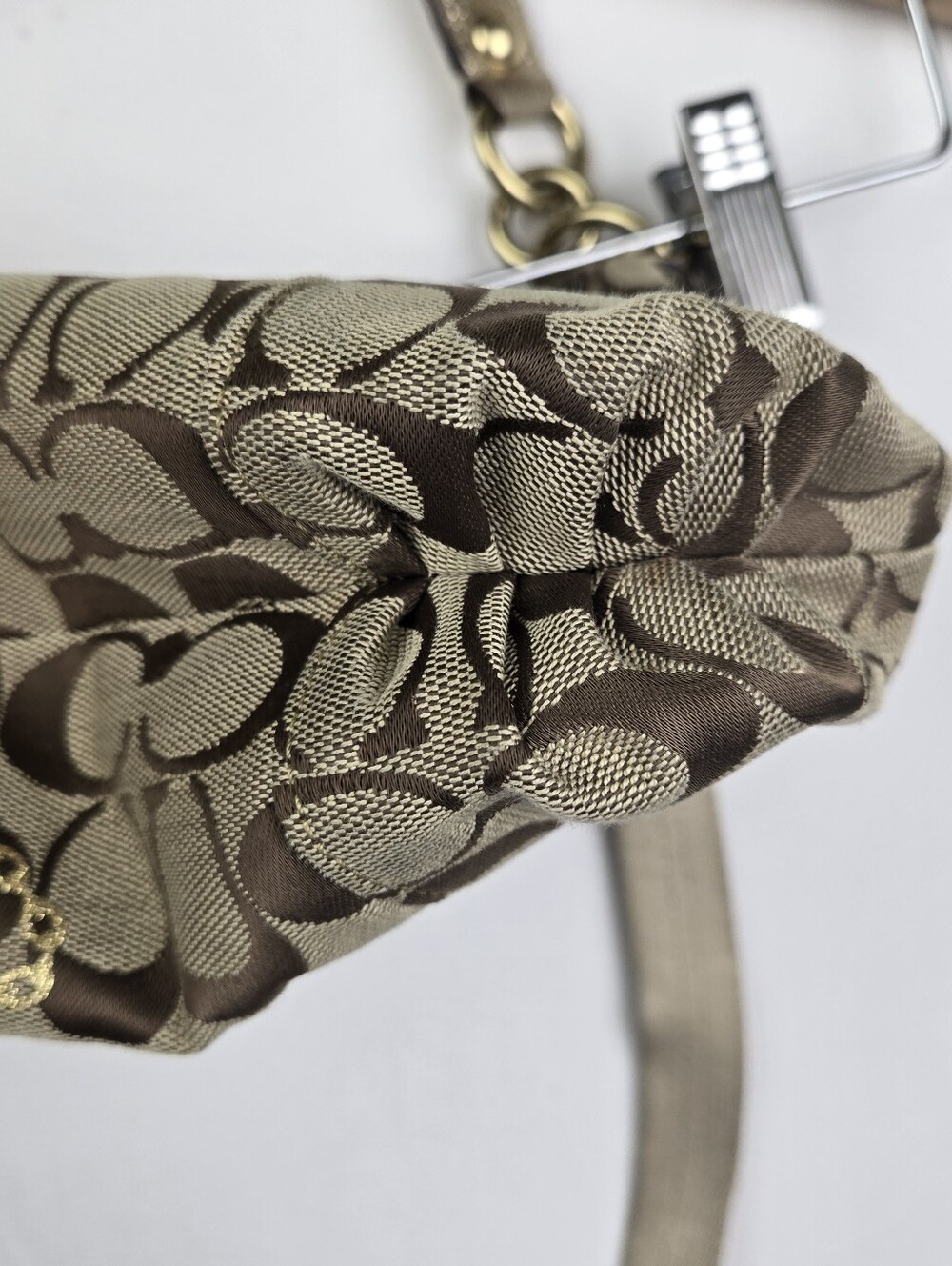 Coach Poppy Appliqué Khaki Signature 15880 Bag - Picture 5 of 16